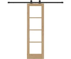 Slankios durys ORKDAL Natūrali ir juoda 61 x 198,5 cm