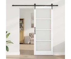 Slankios durys Balta ir juoda 83 x 211 cm