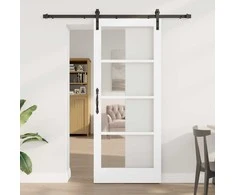 Slankios durys ORKDAL Balta ir juoda 83 x 202 cm
