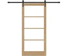 Slankios durys Natūrali ir juoda 93 x 202 cm