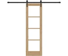 Slankios durys Natūrali ir juoda 61 x 198,5 cm