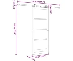 Slankios durys ORKDAL Balta 83 x 202 cm