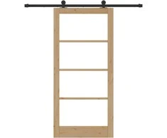 Slankios durys ORKDAL 93 x 202 cm Natūrali ir juoda