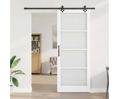 Slankios durys ORKDAL Balta ir juoda 93 x 232 cm