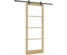 Slankios durys ORKDAL Natūrali ir juoda 93 x 232 cm