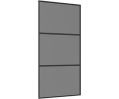Slankios durys 102 x 205 cm Grūdintas stiklas ir aliuminis