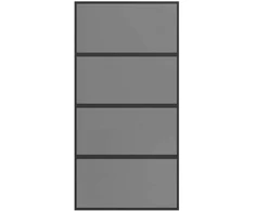Slankios durys 102.5 x 205 cm Grūdintas stiklas ir aliuminis