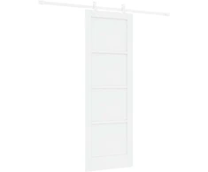Slankios durys 73,5 x 211 cm Apdirbta mediena Balta