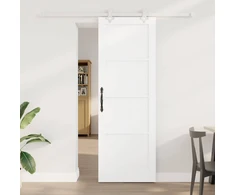 Slankios durys 73,5 x 211 cm Apdirbta mediena Balta