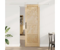Slankios durys 73,5 x 211 cm Pušies medienos masyvas