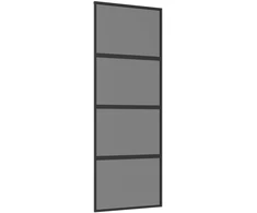 Slankios durys 76 x 205 cm Grūdintas stiklas ir aliuminis