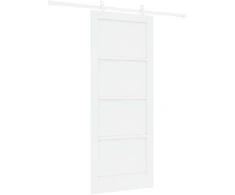 Slankios durys Balta 83 x 202 cm Pušies medienos masyvas