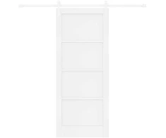 Slankios durys 83 x 202 cm Pušies medienos masyvas Balta