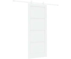 Slankios durys Balta 83 x 202 cm Pušies medienos masyvas