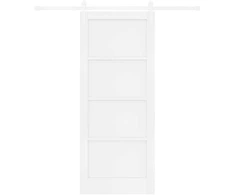 Slankios durys 83 x 202 cm Pušies medienos masyvas Balta