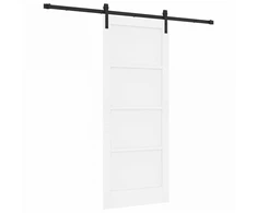Slankios durys Balta 83 x 202 cm Pušies medienos masyvas