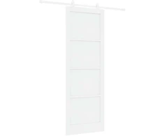 Slankios durys Balta 83 x 232 cm Pušies medienos masyvas