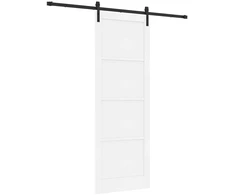 Slankios durys Balta 83 x 232 cm Pušies medienos masyvas