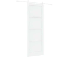 Slankios durys Balta 83 x 232 cm Pušies medienos masyvas