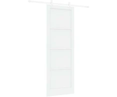 Slankios durys Balta 83 x 232 cm Pušies medienos masyvas
