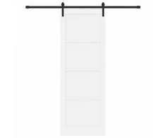 Slankios durys Balta 83 x 232 cm Pušies medienos masyvas
