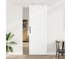 Slankios durys Balta 83 x 232 cm Pušies medienos masyvas