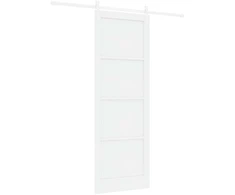 Slankios durys Balta 83 x 232 cm Pušies medienos masyvas