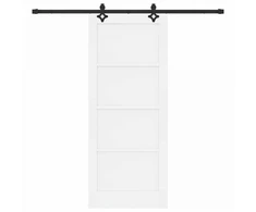 Slankios durys Balta ir juoda 83 x 202 cm