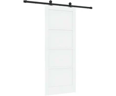 Slankios durys Balta ir juoda 83 x 202 cm