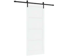 Slankios durys Balta ir juoda 83 x 202 cm