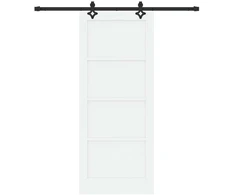 Slankios durys Balta ir juoda 83 x 202 cm