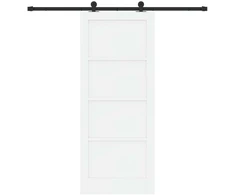 Slankios durys Balta ir juoda 83 x 202 cm