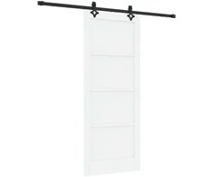 Slankios durys Balta ir juoda 83 x 202 cm