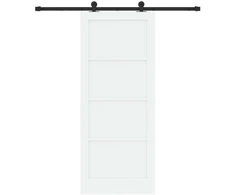 Slankios durys Balta ir juoda 83 x 202 cm