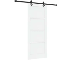 Slankios durys Balta ir juoda 83 x 202 cm