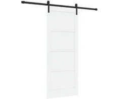 Slankios durys Balta ir juoda 83 x 202 cm