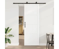 Slankios durys Balta ir juoda 83 x 232 cm