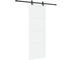 Slankios durys Balta ir juoda 83 x 232 cm