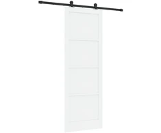 Slankios durys Balta ir juoda 83 x 232 cm