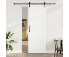 Slankios durys Balta ir juoda 83 x 232 cm