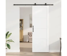 Slankios durys Balta ir juoda 83 x 232 cm