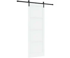 Slankios durys Balta ir juoda 83 x 232 cm