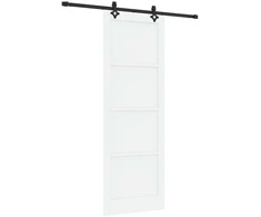 Slankios durys Balta ir juoda 83 x 232 cm