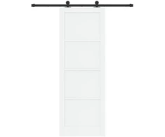 Slankios durys Balta ir juoda 83 x 232 cm