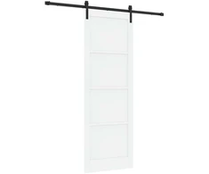 Slankios durys Balta ir juoda 83 x 232 cm