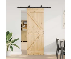 Slankios durys NARVIK 70 x 210 cm (152,5 cm) Natūrali ir juoda