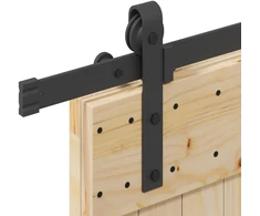 Slankios durys NARVIK 85 x 210 cm (152,5 cm) Natūrali ir juoda