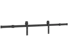 Slankios durys NARVIK Natūrali ir juoda 80 x 210 cm (152,5 cm)