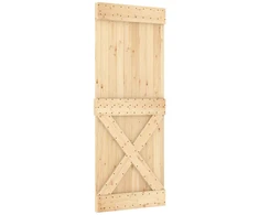 Slankios durys NARVIK 80 x 210 cm (152,5 cm) Natūrali ir juoda