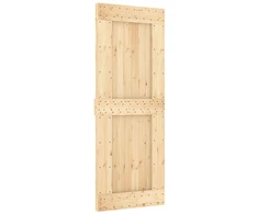 Slankios durys NARVIK Natūrali ir juoda 80 x 210 cm (152,5 cm)